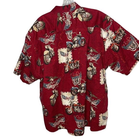 North River Outfitters Vintage Motorcycle Americana Button Down Shirt. Size XL. - Picture 6 of 8